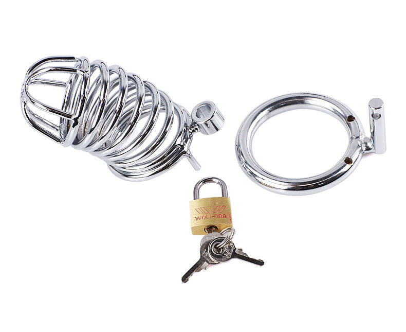 Best Red Metal Male Chastity Lock Belt Device Chastity Lock Bird Cage for Adults - Nikita Studio