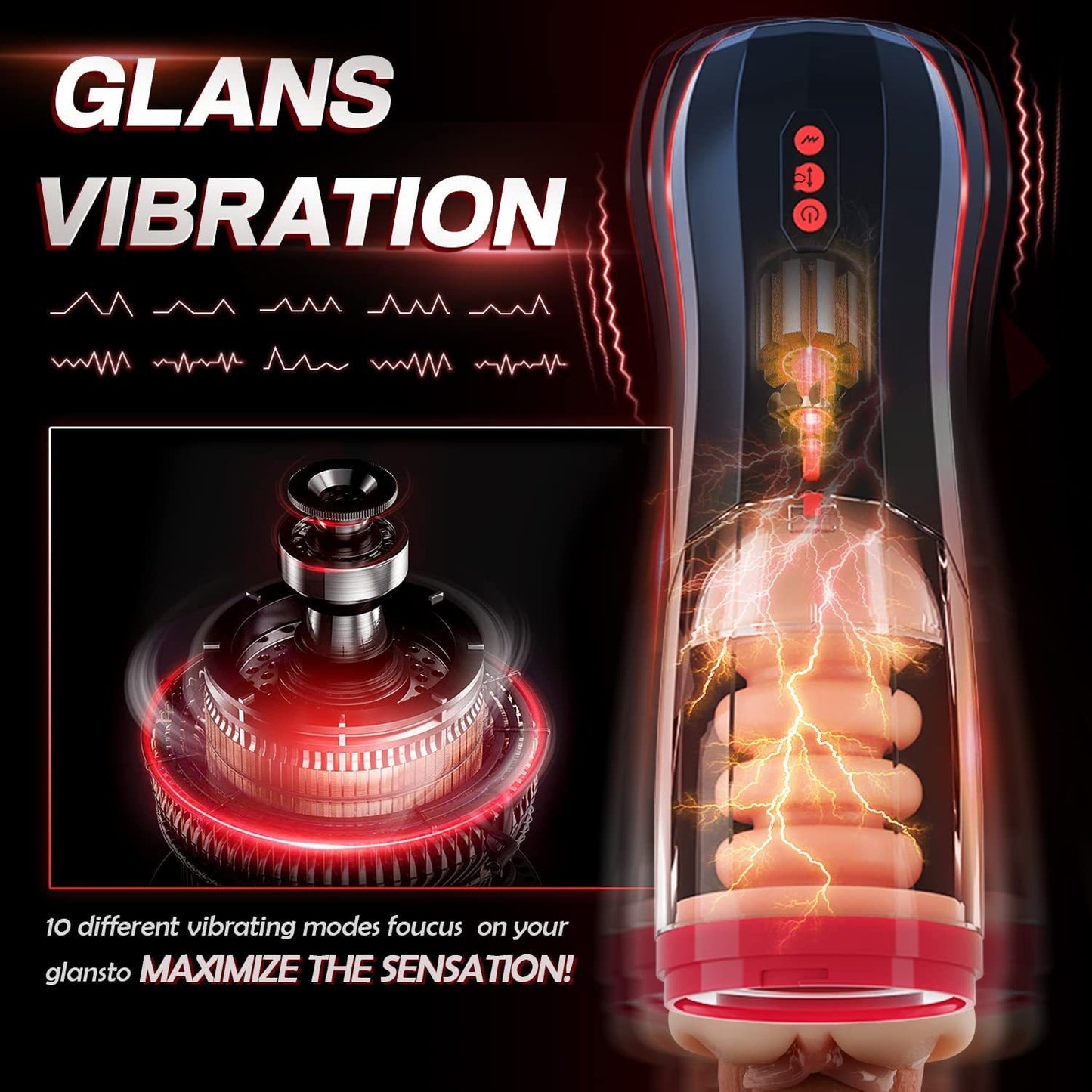 Best Fully Automatic Internal Telescopic King Kong Airplane Bottle Men's Masturbator Penis Exerciser for Adults - Nikita Studio