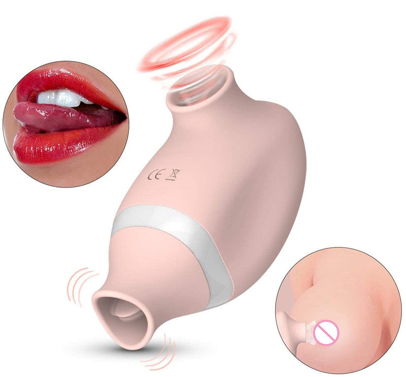 Best Tongue Licking and Sucking Vibrating Egg Erotic Female Masturbation Device for Adults - Nikita Studio