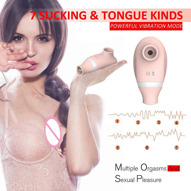 Best Tongue Licking and Sucking Vibrating Egg Erotic Female Masturbation Device for Adults - Nikita Studio