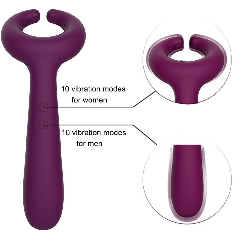 Best 3 motor vibration lock fine ring female masturbation double head massage vibrator for Adults - Nikita Studio