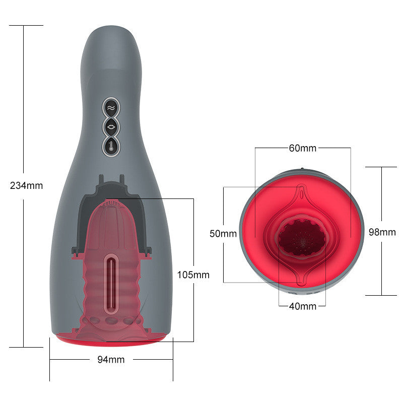 Best Sucking Cup Mouth Men's Heating And Vibrating ,, Abuser " Product for Adults - Nikita Studio