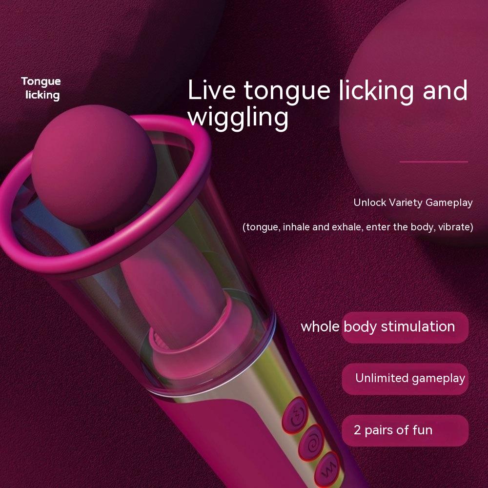 Best Female Tongue Licking Vibrator Breast Teasing Massage Vibration Masturbation Device Sex Toy for Adults - Nikita Studio