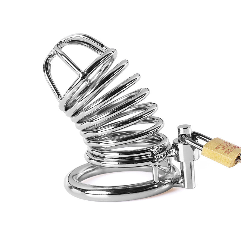 Best Red Metal Male Chastity Lock Belt Device Chastity Lock Bird Cage for Adults - Nikita Studio