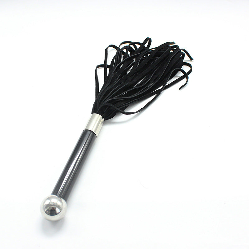 Best Black Tassel Training Scattered Whip Acrylic Handle Pointer Props for adults - Nikita Studio