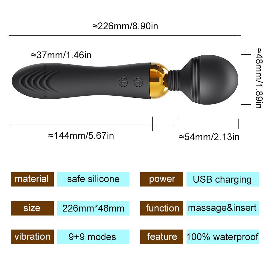 Best Luxury Rechargeable Magnetic Double waterproof vibrator toy for Adults - Nikita Studio