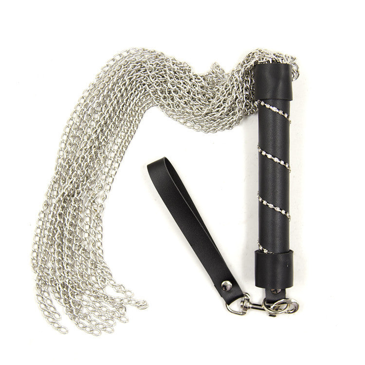 Best unique Product Leather Props Iron Chain Whip Scattering Couple Toys for Adults - Nikita Studio