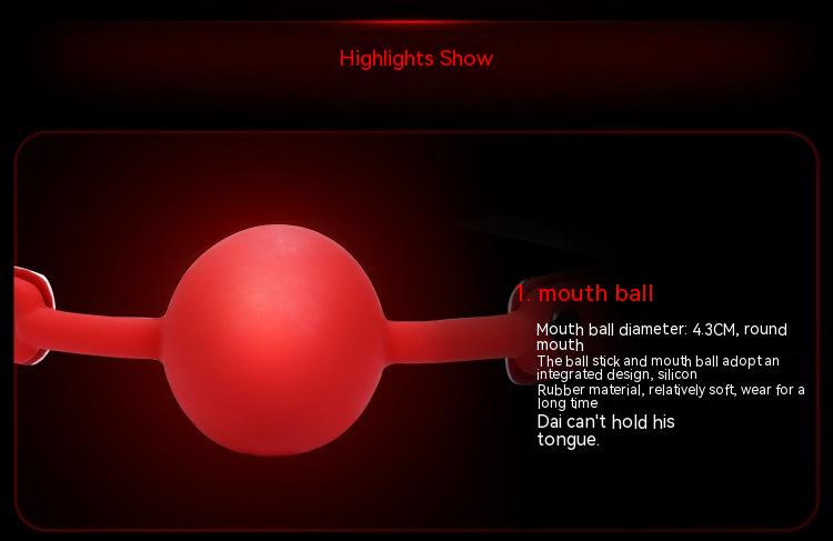 Best luxury Silicone beautiful Solid Mouth Ball Toy for Adults - Nikita Studio