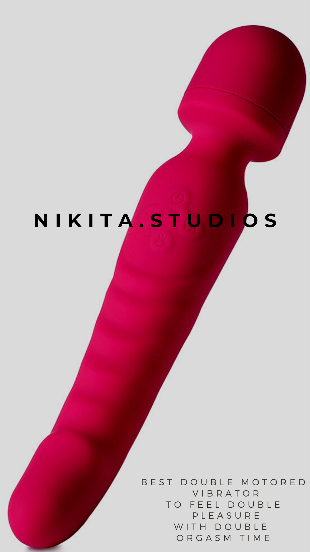 Best Tech Double motor heating vibrating rod for Adults - Nikita Studio