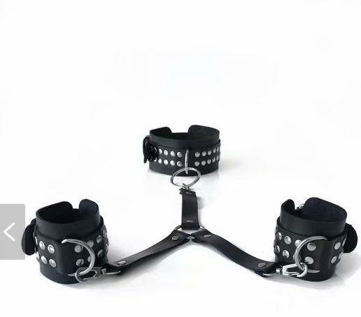 Best hot Product leather backhand neckcuffs for Adults - Nikita Studio